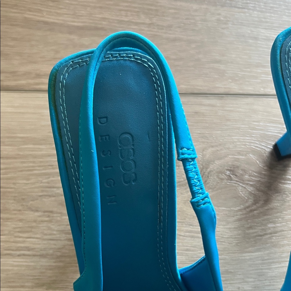 ASOS Vibrant Blue Slingback Heels - Picture 5 of 9